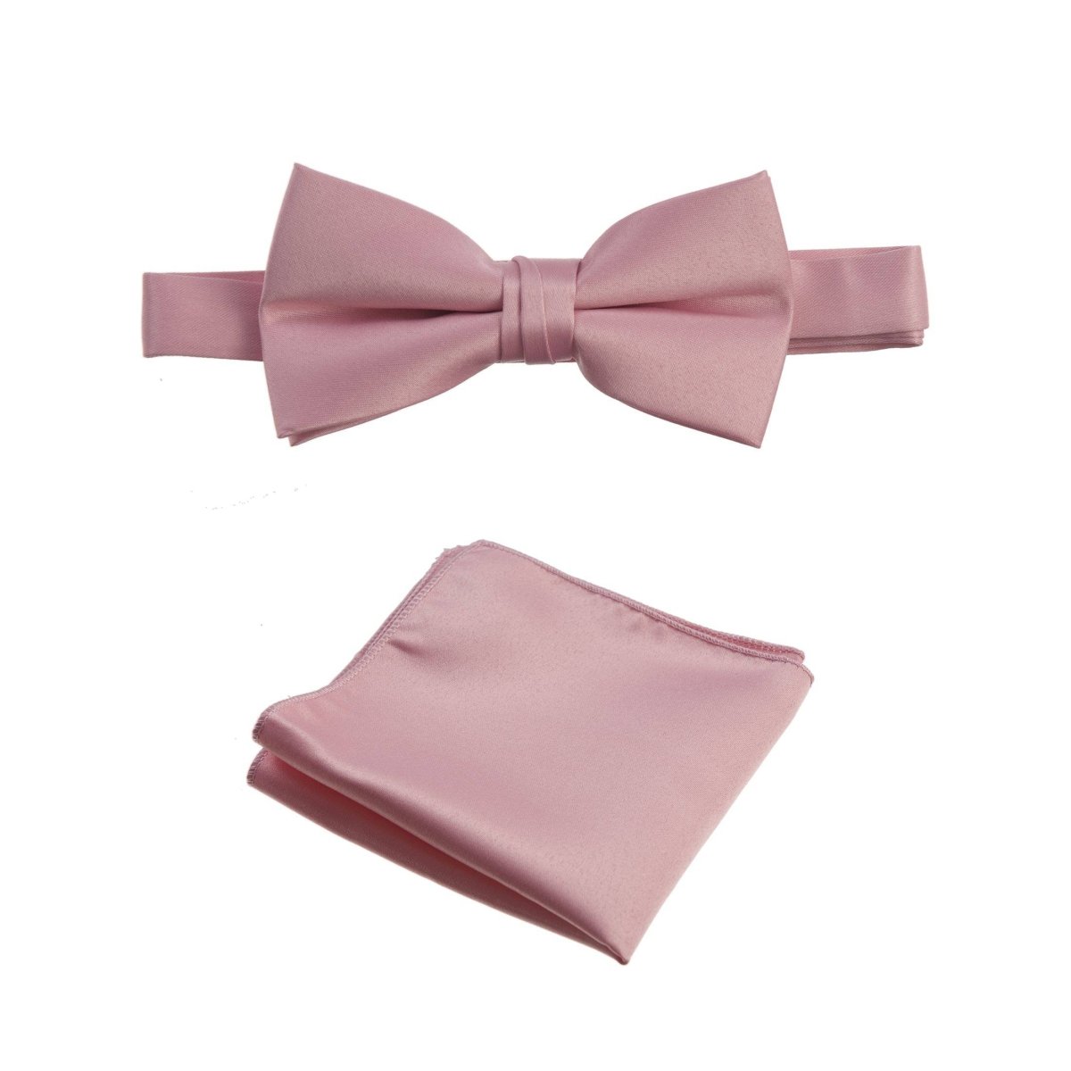 Pre-tied Bow Tie and Pocket Square Handkerchief Sets 