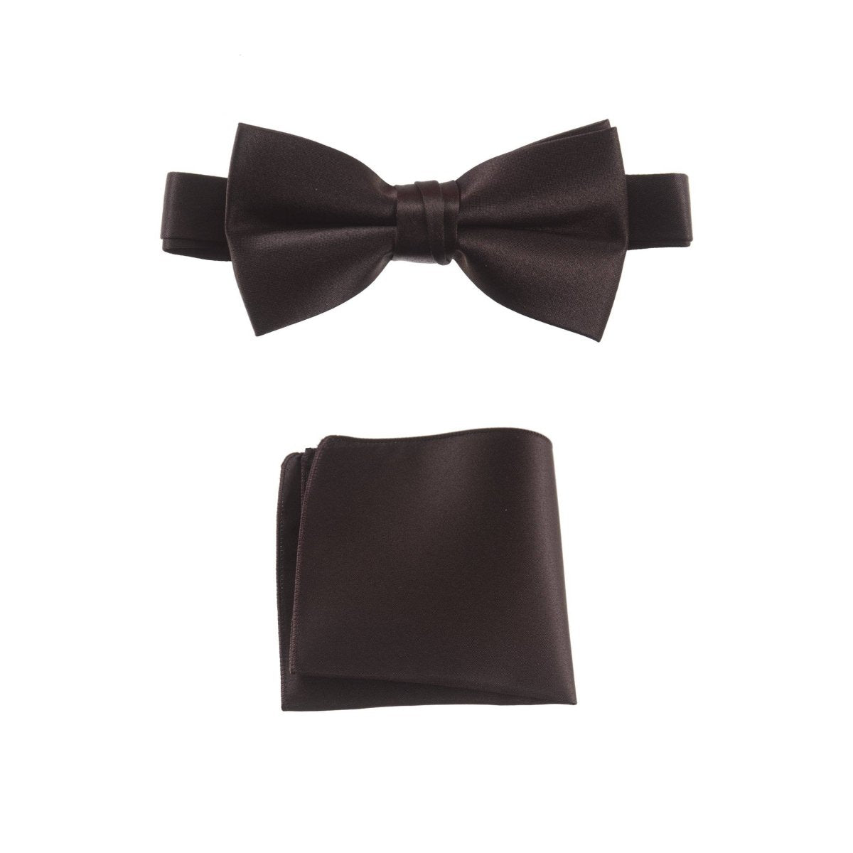 Pre-tied Bow Tie and Pocket Square Handkerchief Sets 