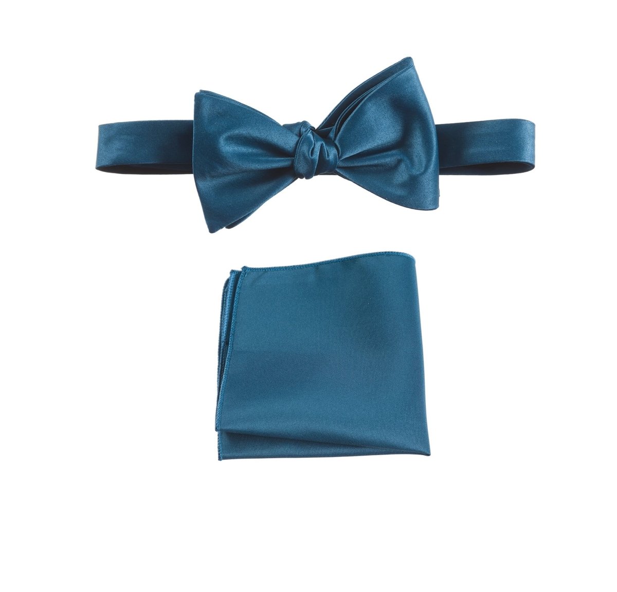 Selftie Bow Tie and Pocket Square Handkerchief Set 