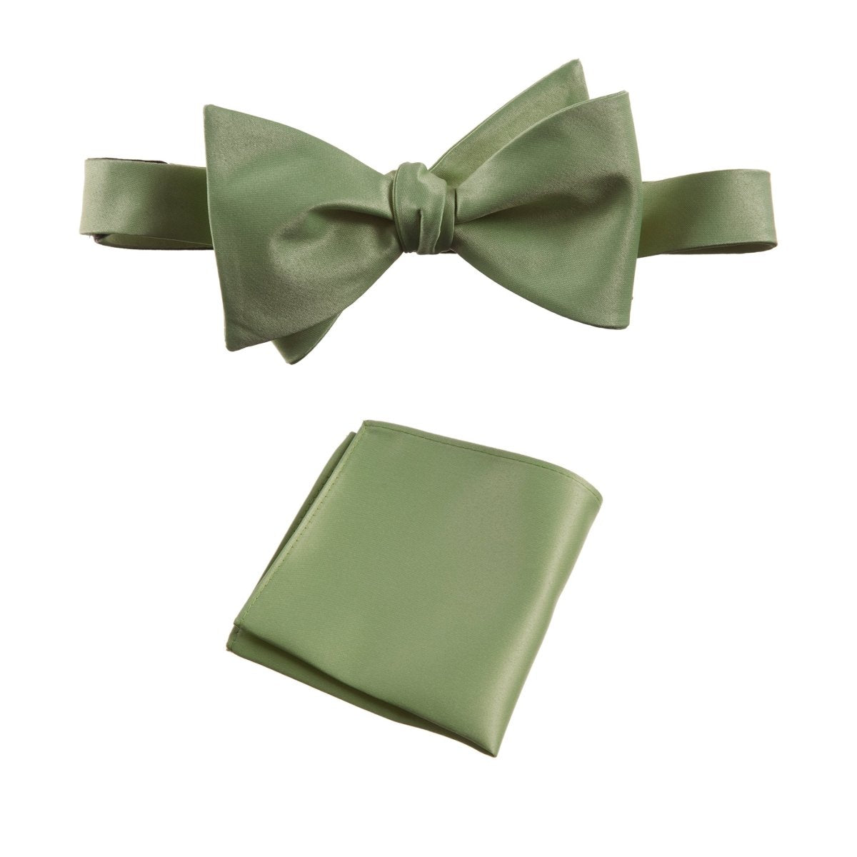 Selftie Bow Tie and Pocket Square Handkerchief Set 