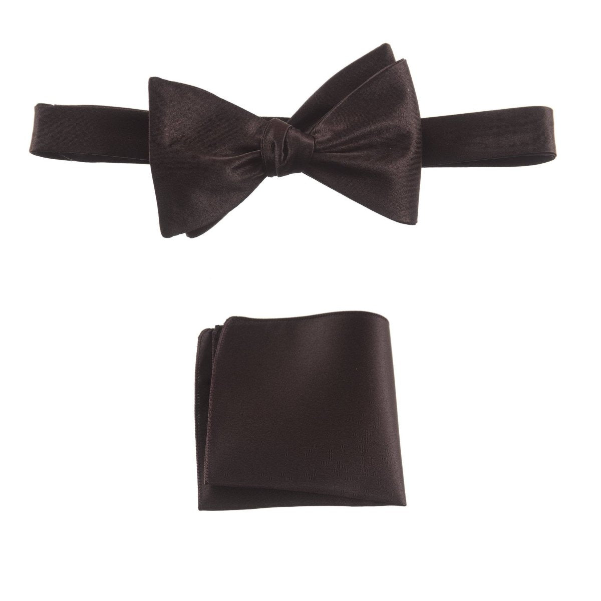 Selftie Bow Tie and Pocket Square Handkerchief Set 