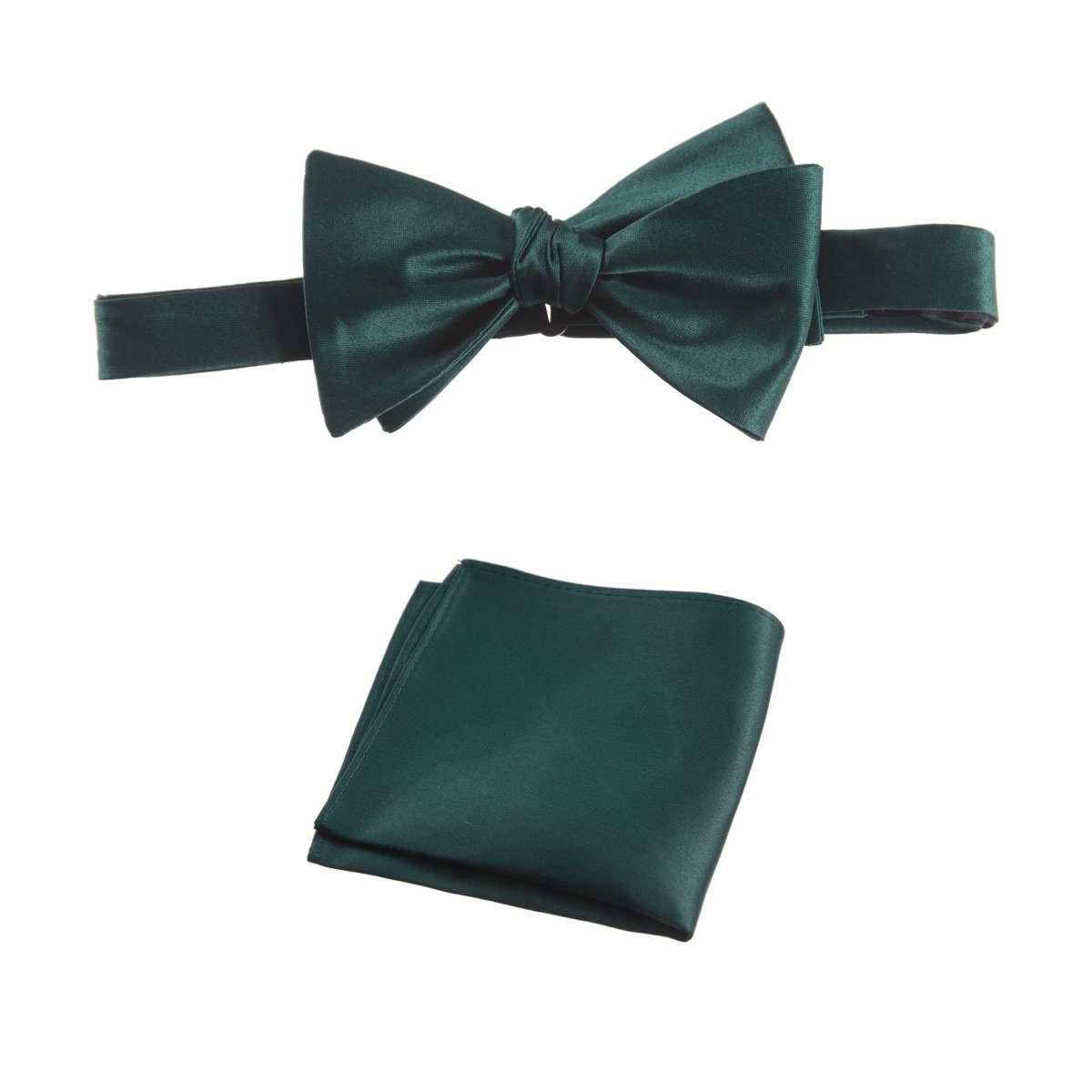 Selftie Bow Tie and Pocket Square Handkerchief Set 