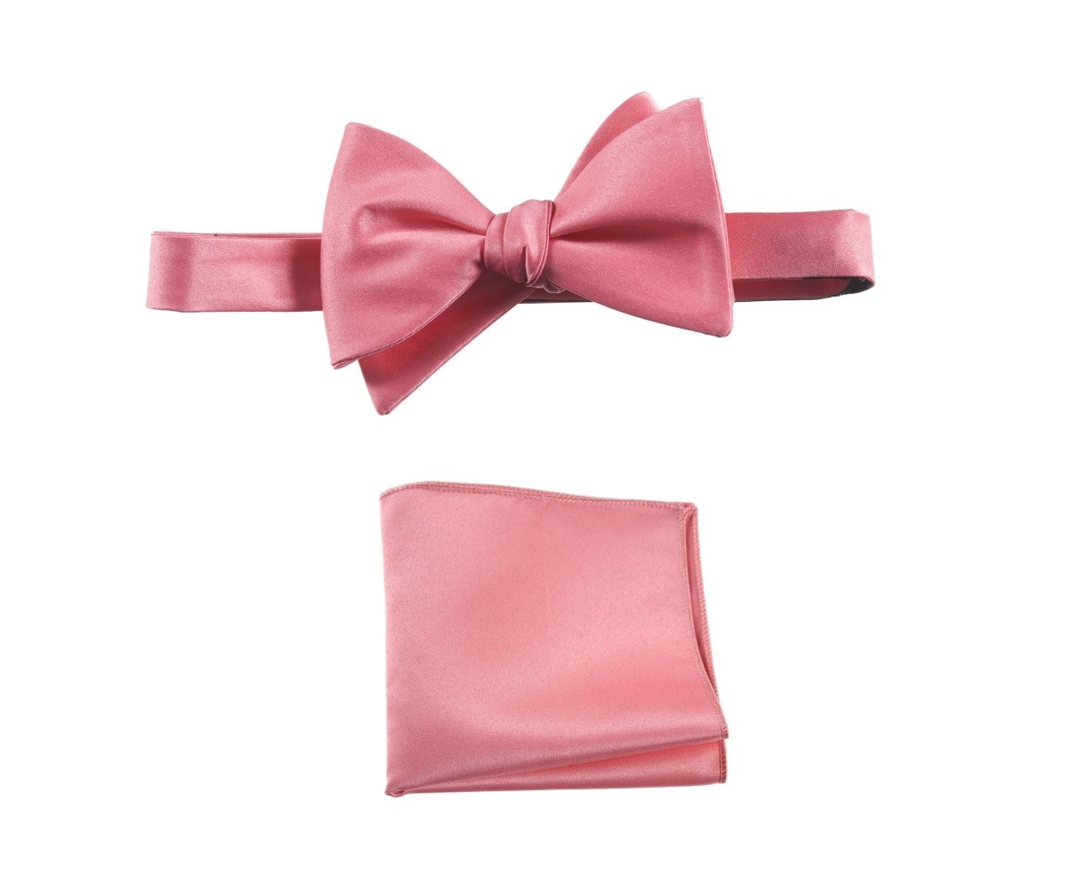 Selftie Bow Tie and Pocket Square Handkerchief Set 