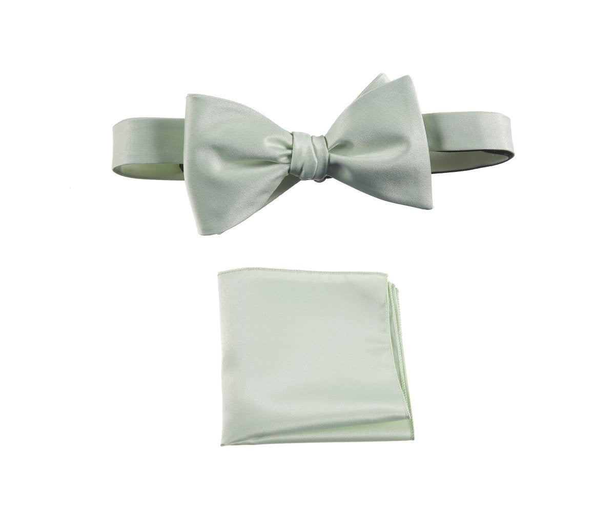 Selftie Bow Tie and Pocket Square Handkerchief Set 