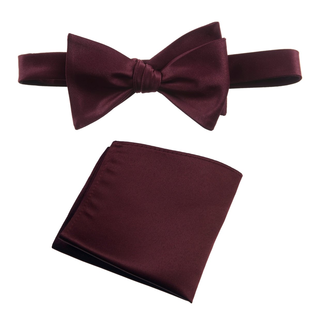 Selftie Bow Tie and Pocket Square Handkerchief Set 