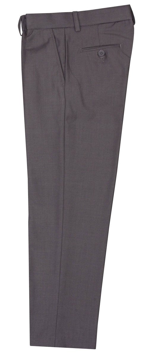 Boy’s Slim Fit Dress Pants – Adjustable Waist, Sizes 2T-18, Formal & Casual Wear, Multiple Colors 